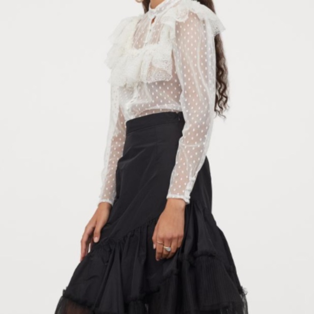 Black tulle skirt, New with tags...Sandra Mansour